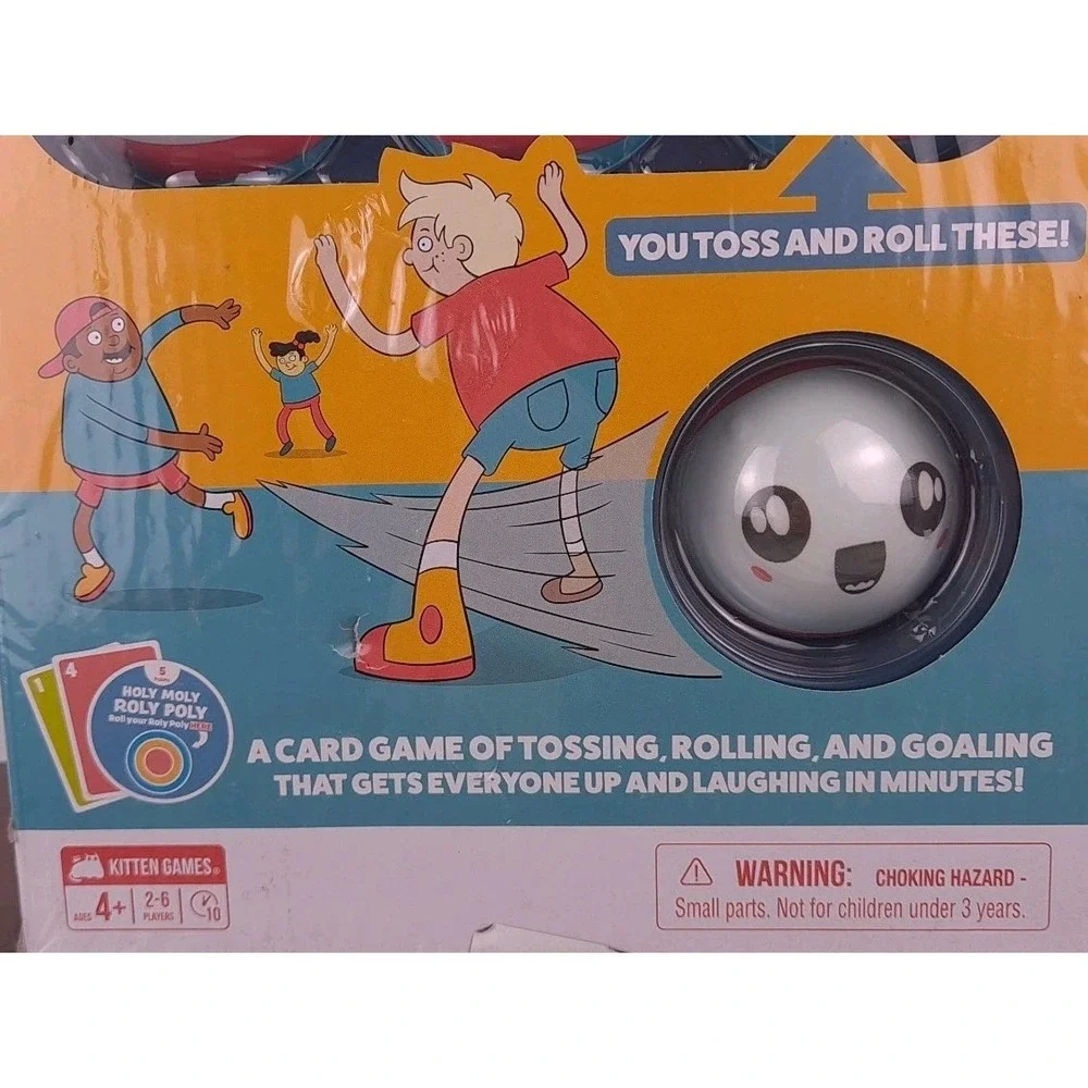 Roly Poly Goalie 2-6 Players - Ages 4+-10 Minutes to Play-Card By Kitten Games